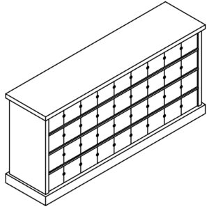 72 Niche Double Sided columbarium