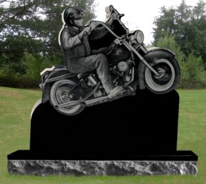 Classic Biker Headstone