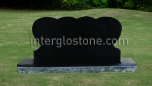 Double Heart Headstone