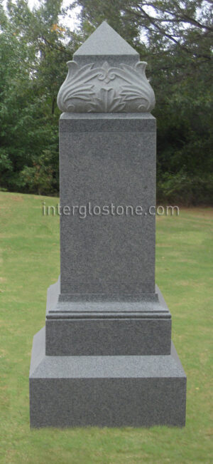 Leaf Top Obelisk Two Niche