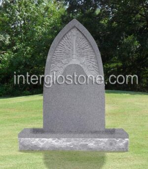 Recessed Candle Headstone