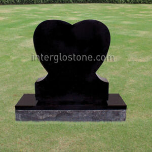 Single Heart Headstone