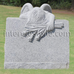 Weeping Angel Slant Headstone